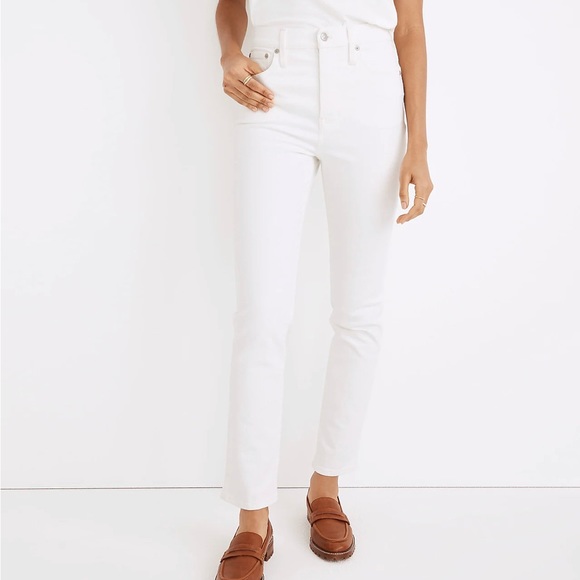 New without tags Madewell white wash denim jeans - Picture 1 of 10